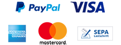 Paypal, direct debit, credit card